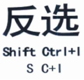 反选 shift ctrl l s c l