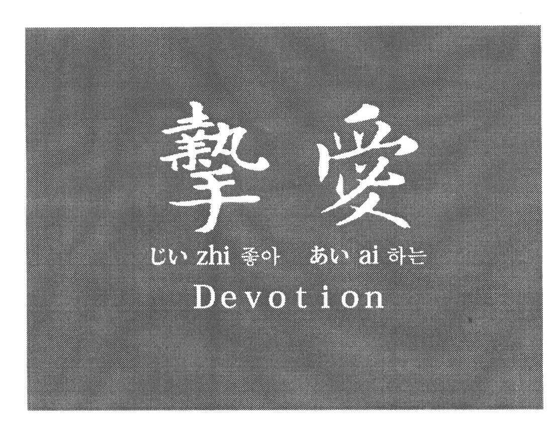  em>挚爱 /em>  em>devotion /em>