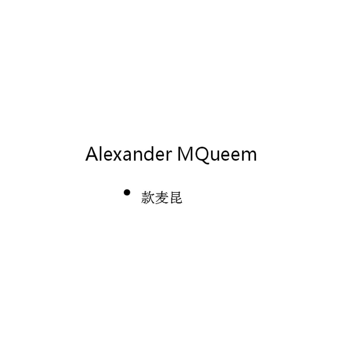 款 麦昆 alexander mqueem申请被驳回不予受理等该商标已失效