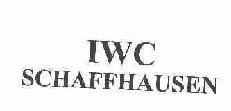 iwc schaffhausen商标已无效