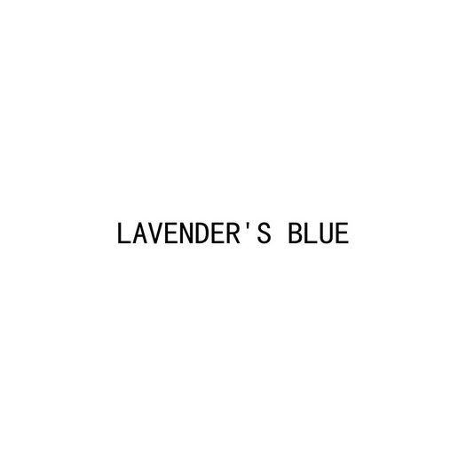 lavender s blue                          