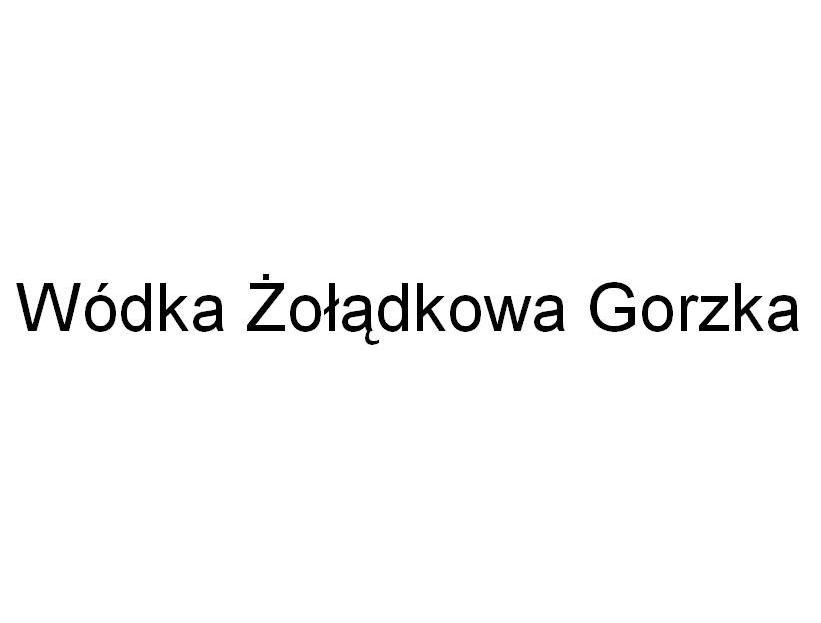 wodka  em>zoladkowa /em> gorzka