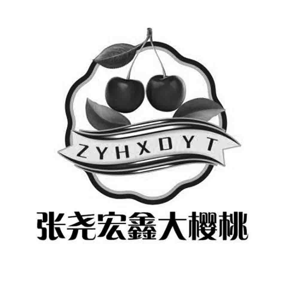 张尧宏鑫大樱桃  zyh xdyt申请被驳回不予受理等该商标已失效