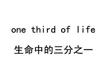 生命 中的 三 分之 一 one third of  life等待实质审查