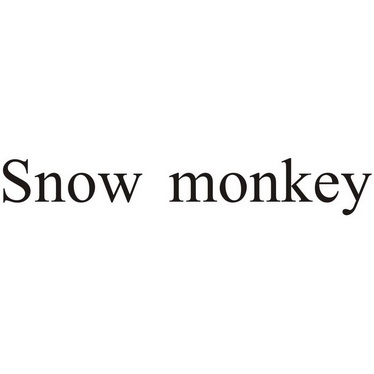  em>snow /em>  em>monkey /em>