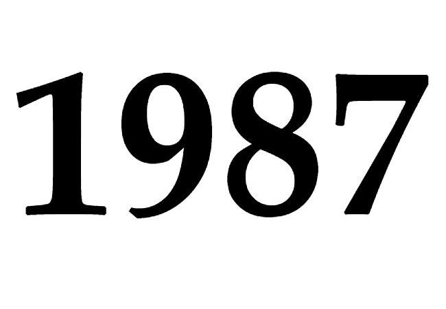 1987艺术字图片