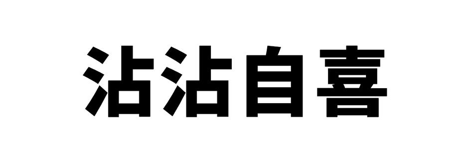 沾沾自喜