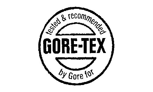 gore tex;tested  em>recommended /em> by gore for