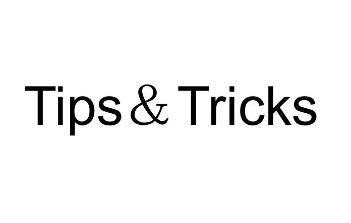 tips&tricks