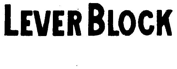  em>lever /em>  em>block /em>