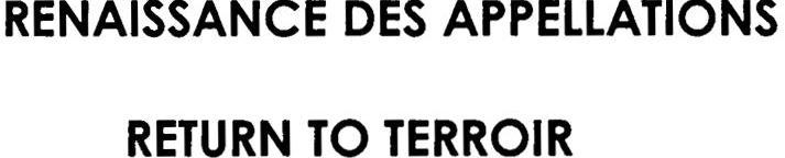  em>renaissance /em> em>des /em> em>appellations /em>; em>return