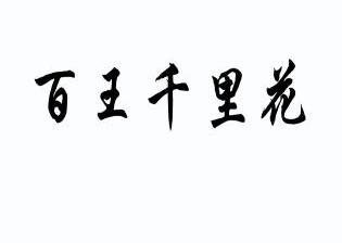 百 em>王 /em> em>千里 /em>花