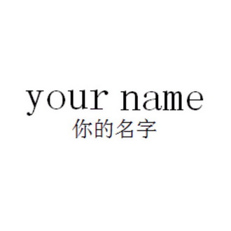  em>你 /em>的 em>名字 /em> your name