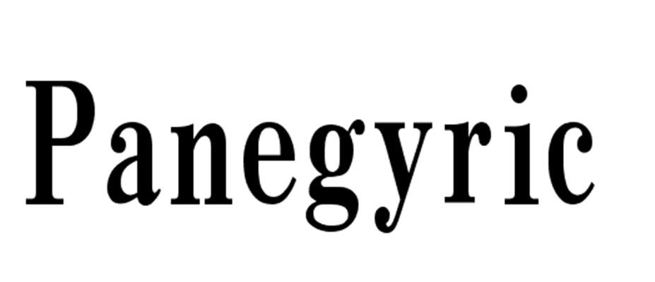  em>panegyric /em>