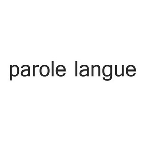 parole  em>langue /em>