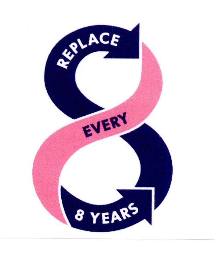  em>replace /em>  em>every /em>  em>8 /em>  em>years /em>