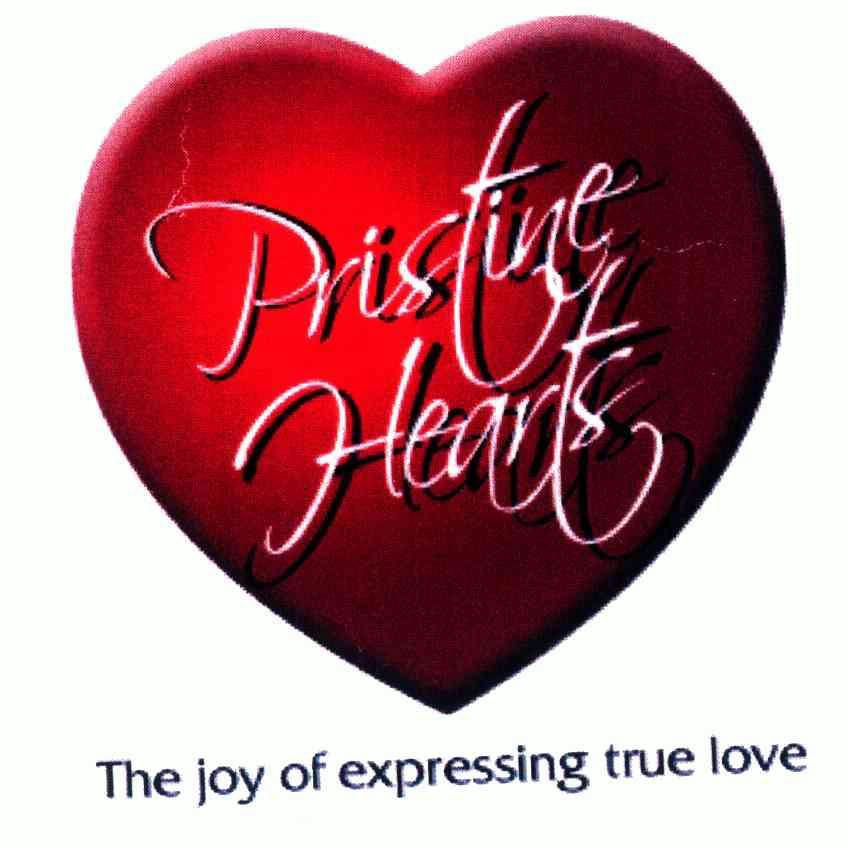 pristine  em>hearts /em> the joy of expressing true  em>love /em