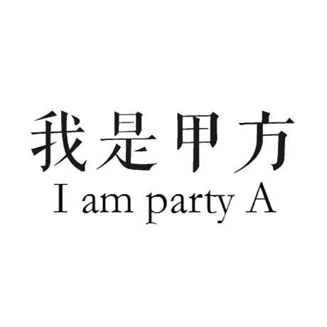 我是甲方 i am party a                     