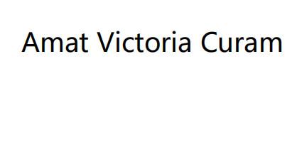 amat victoria  em>curam /em>