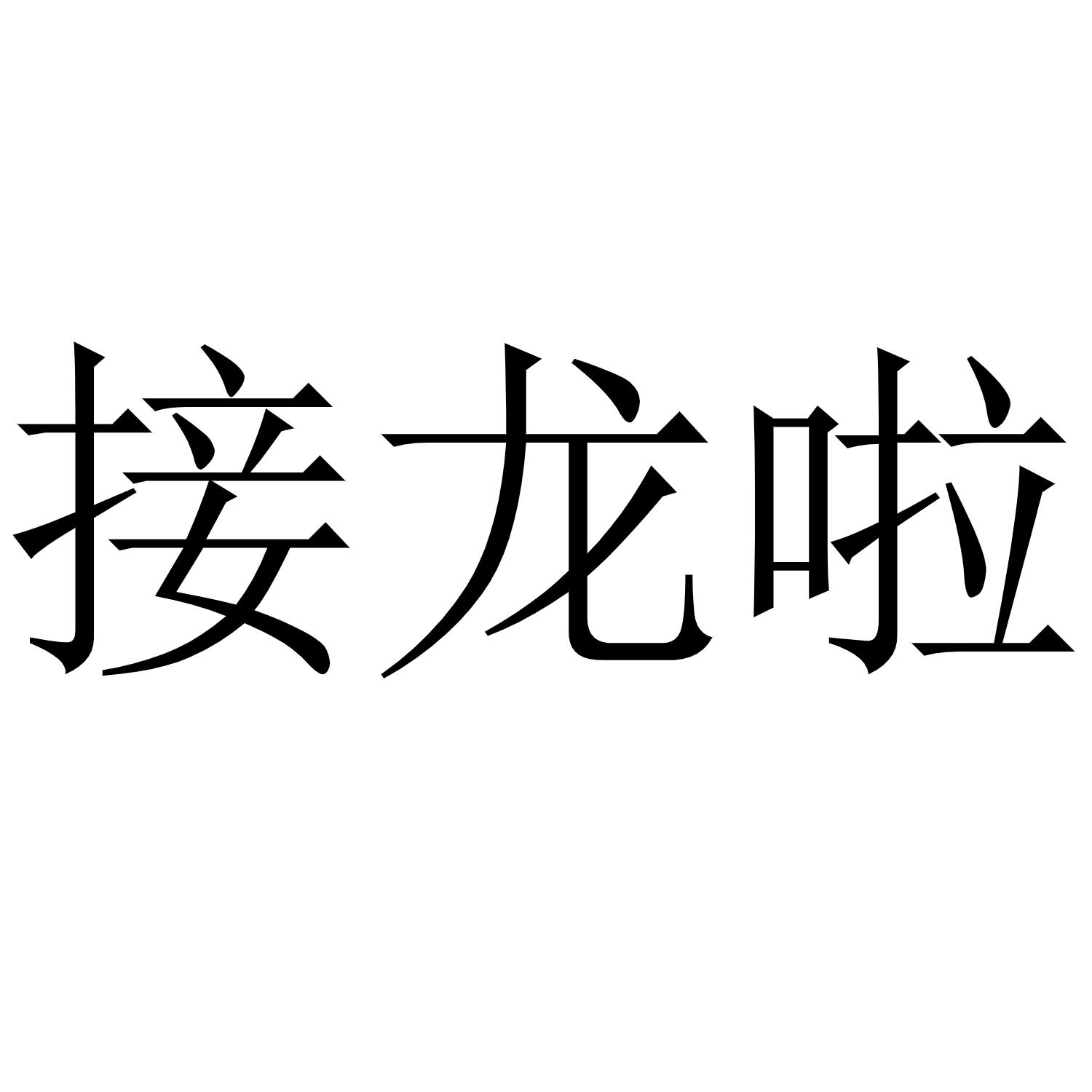 接龙啦                                    