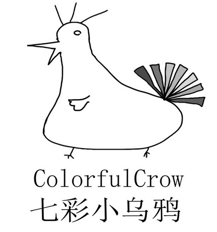 crow简笔画图片