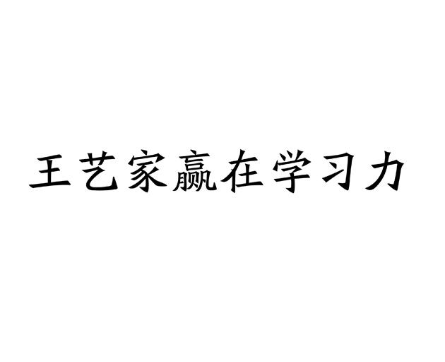 王艺家赢在学习力