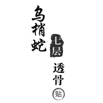 乌梢蛇 七层 透骨 贴                      