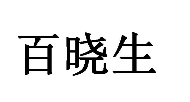 百晓生商标注册申请