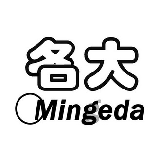 名 大 mingeda商标注册申请完成