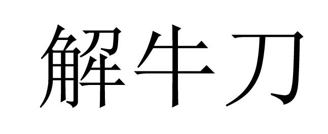 解牛刀