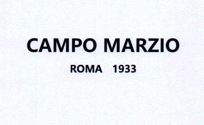  em>campo /em>  em>marzio /em>  em>roma /em>  em>1933 /em>