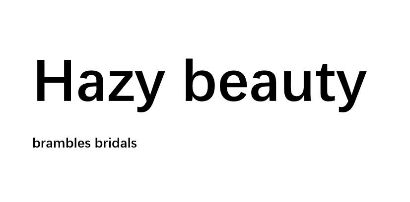 hazy beauty brambles bridals