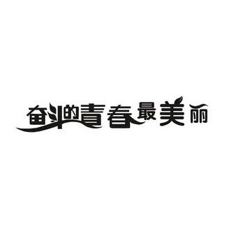 奋斗的青春最美丽logo图片