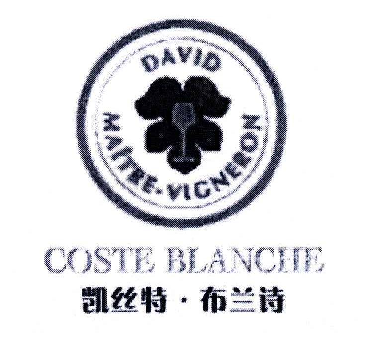 凯丝特布兰诗 coste blanche david maitre vicneron商标已注册