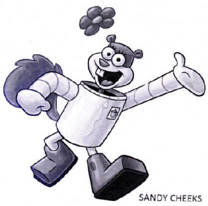  em>sandy /em>  em>cheeks /em>