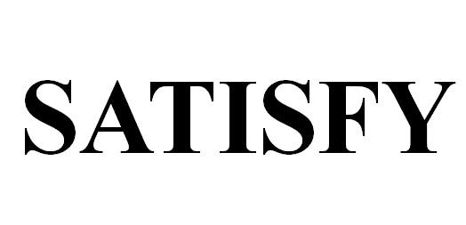  em>satisfy /em>