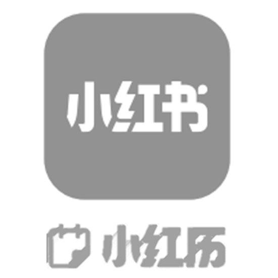 小红书logo黑白图片