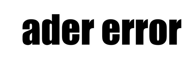 ader error                                