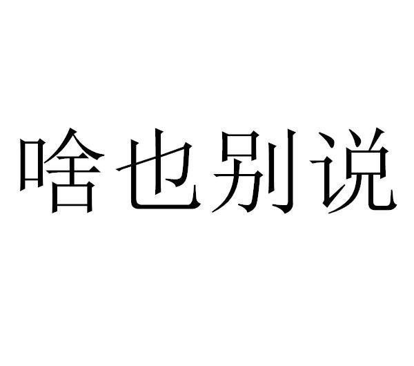 啥也 em>别说 /em>