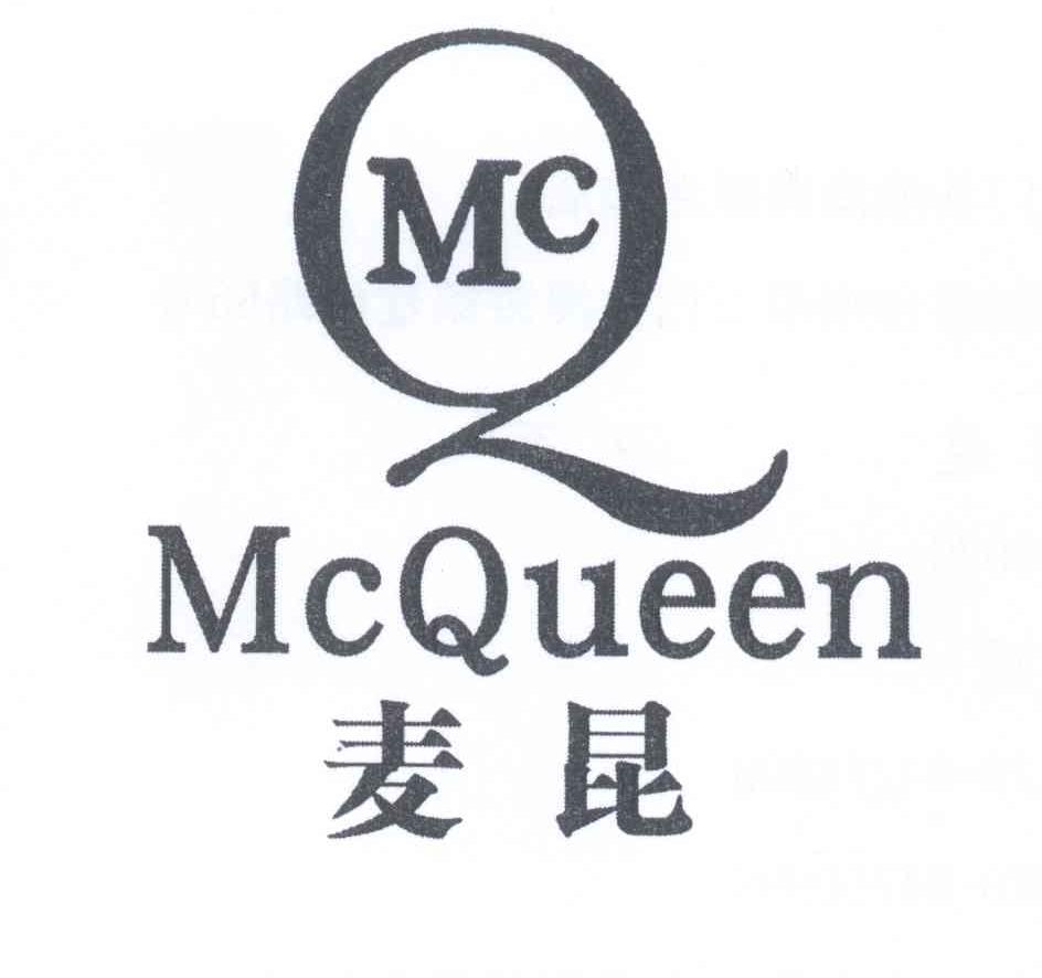 麦昆 mcqueen mc q商标注册申请注册公告排版完成