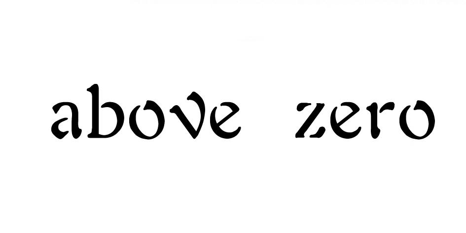 em>above/em em>zero/em>