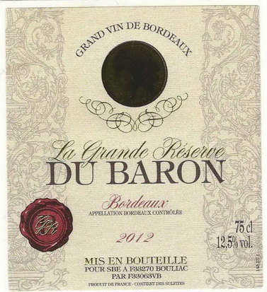 du baron; em>grand /em> vin de em>bordeaux /em>;la grande re