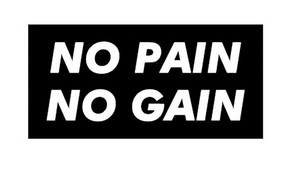 no pain no  em>gain /em>