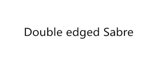 double edged sabre