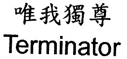  em>唯我独尊 /em>; em>terminator /em>