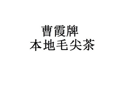 曹承霞办理/代理机构:河南曌量知识产权代理有限公司曹霞牌本地毛尖茶