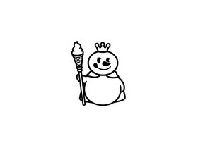 蜜雪冰城雪人画法图片