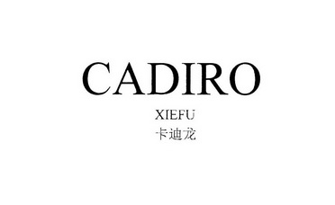  em>卡迪龙 /em> cadiro xiefu