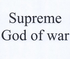  em>supreme /em>  em>god /em> of  em>war /em>