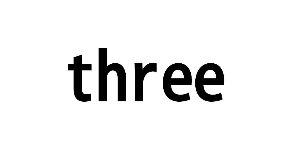 three                                     